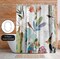 Floral Shower Curtain Where the Passion Flower Grows by PI Creative Art